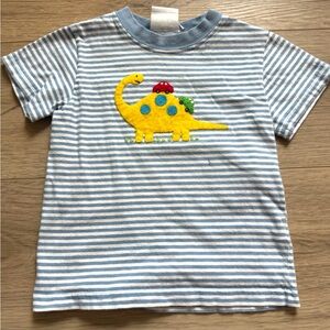 Striped dinosaur shirt